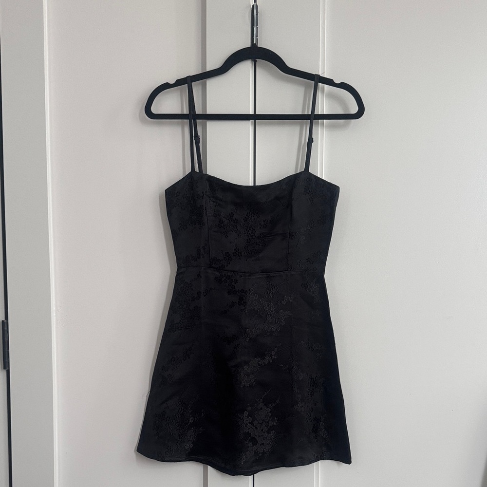Realisation Par Black Floral Mini Dress
